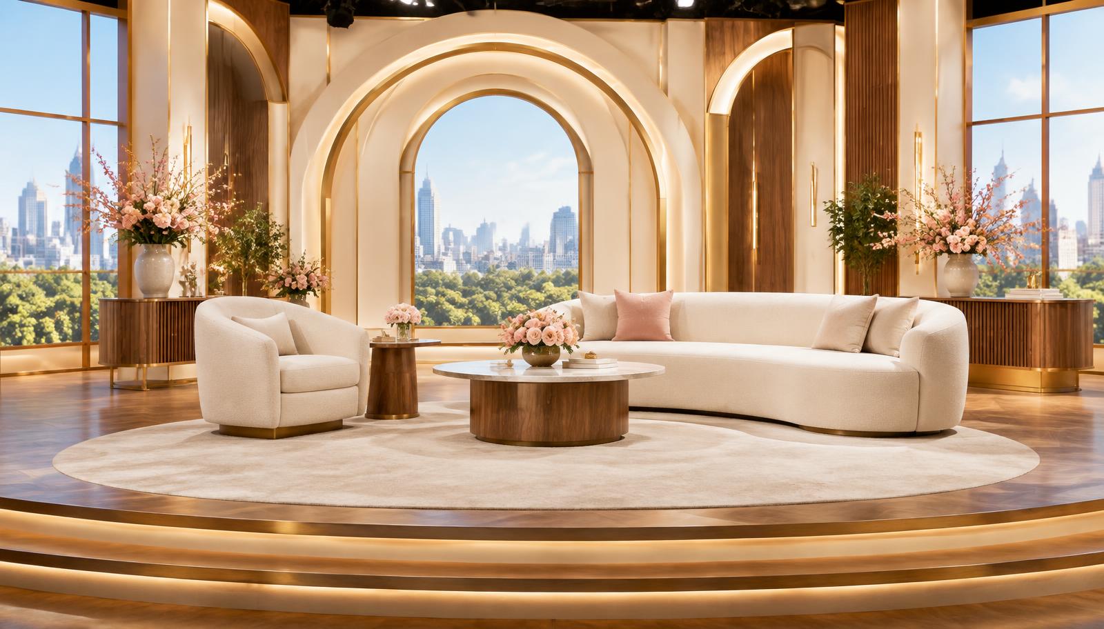 The IHNM Show studio set